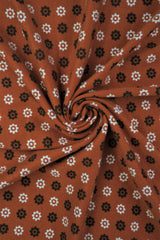 DTY Brushed Ditsy Geo Flower Stretch Knit