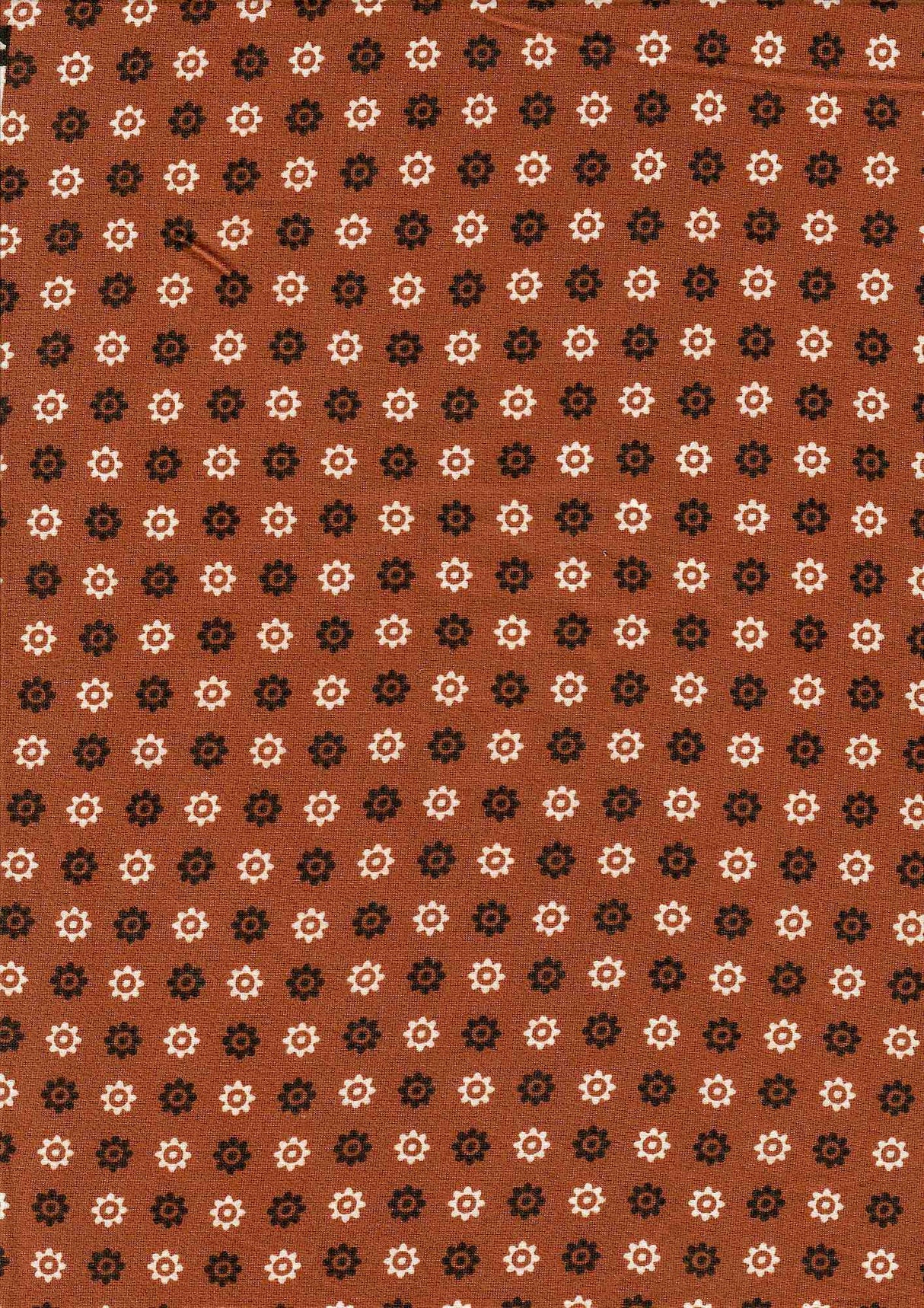 DTY Brushed Ditsy Geo Flower Stretch Knit