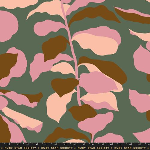 Cotton Wideback Fabric 108" Calathea Deep Moss