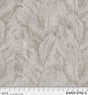 Cotton Wideback Fabric 108" Grey Leaf Earth Tones
