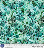 Cotton Wideback Fabric 108" Petal Play Green Teal Florals