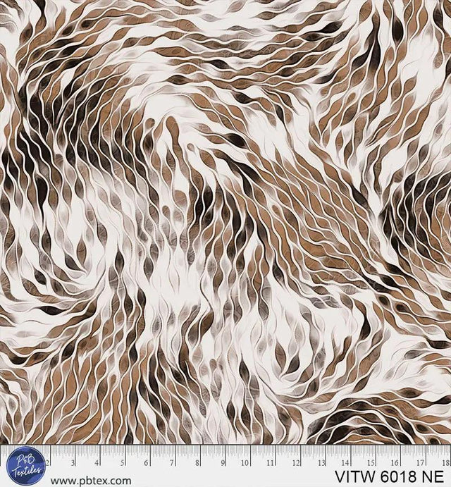 Cotton Wideback Fabric 108" Vitality Chic Brown