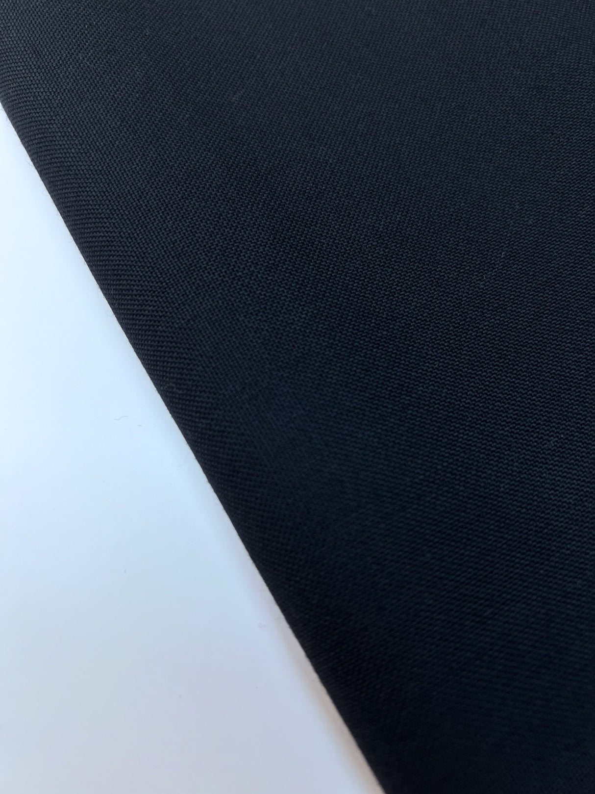 Wool Crepe Blue Black Italian
