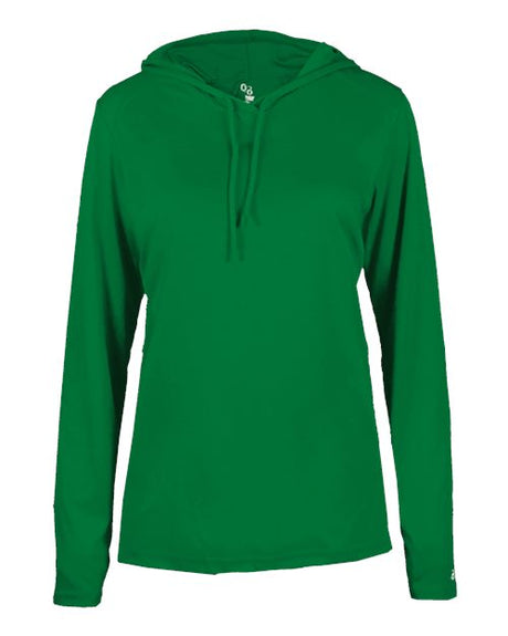 Badger Women's B-Core Long Sleeve Hooded T-Shirt