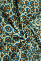 DTY Brushed Geometric Knit Fabric 1 Yard Soft Stretch Lightweight 58" Wide