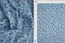 Tela de crepé de rayón con estampado floral vintage pequeño, ligera y tejida, 50/52" de ancho