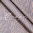 58" Organza Zebra Sheets - 3 Yards (Brown/Black)
