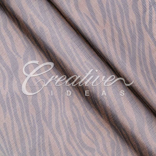 58" Organza Zebra Sheets - 3 Yards (Brown/Black)