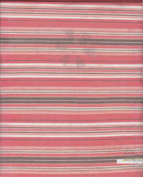 1 Yard Stripe Mesh Fabric Lightweight Stretch 54 Inch Wide