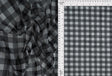 Mesh Plaid Gingham Flocking Print Fabric