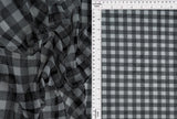 Mesh Plaid Gingham Flocking Print Fabric