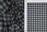 Mesh Plaid Gingham Flocking Print Fabric