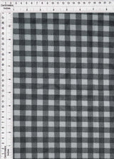 Mesh Plaid Gingham Flocking Print Fabric