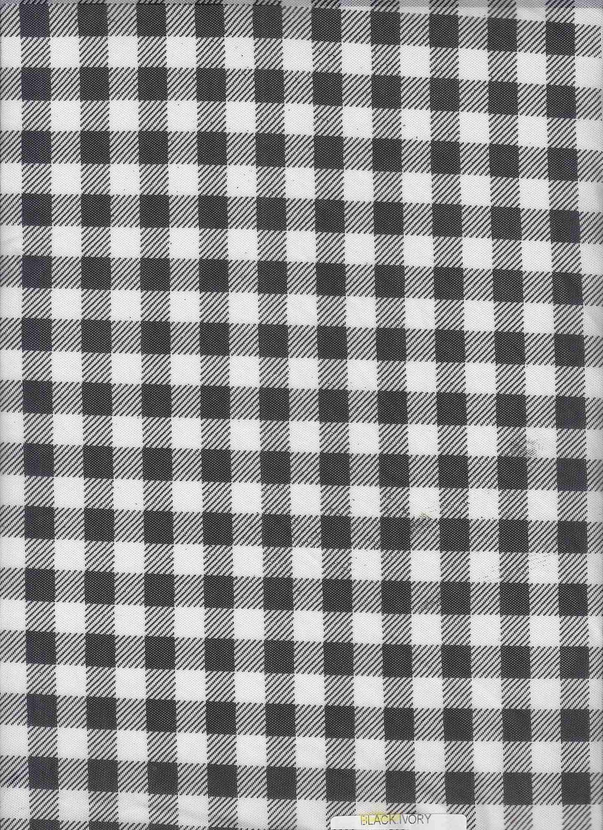 Mesh Plaid Gingham Flocking Print Fabric