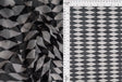 Mesh Retro Geometric Flocking Print Fabric