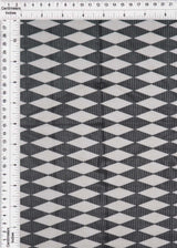 Mesh Retro Geometric Flocking Print Fabric