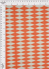 Mesh Retro Geometric Flocking Print Fabric