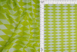 Mesh Retro Geometric Flocking Print Fabric