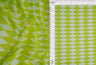 Mesh Retro Geometric Flocking Print Fabric