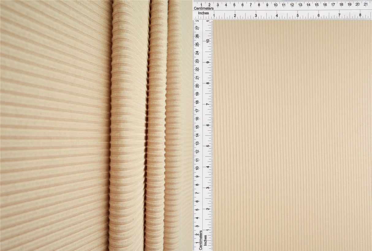 1 Yard 4x2 Yummy Rib Knit Fabric 170 GSM, 58/60? Wide Polyester Spandex Blend