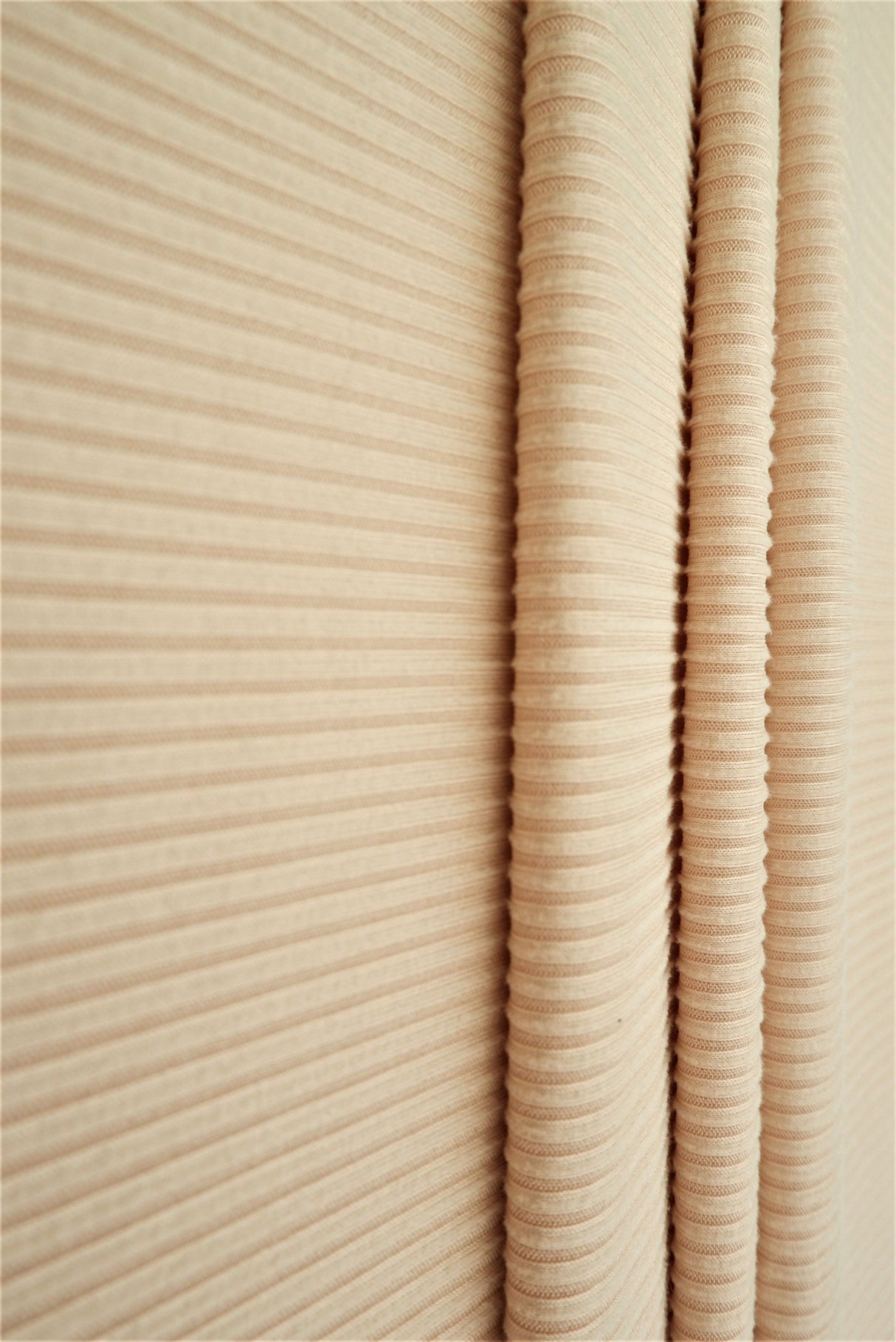 Rib Solid Stretch Knit Fabric