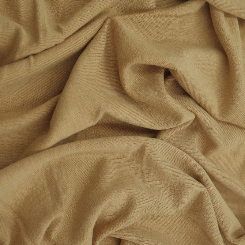 1 Yard Vortex Washed Jersey Solid Fabric, 58/60'' Wide Rayon Spandex Blend
