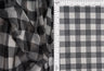 Mesh Flocking Plaid Print Fabric
