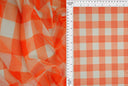 1 Yard Checkered Plaid Mesh Fabric Gingham Print Lightweight Stretch 54 Inch Wide