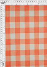 Mesh Flocking Plaid Print Fabric