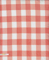Mesh Flocking Plaid Print Fabric
