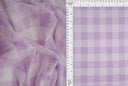 1 Yard Checkered Plaid Mesh Fabric Gingham Print Lightweight Stretch 54 Inch Wide