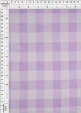 Mesh Flocking Plaid Print Fabric