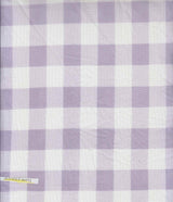 Mesh Flocking Plaid Print Fabric