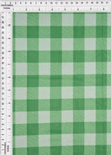 Mesh Flocking Plaid Print Fabric