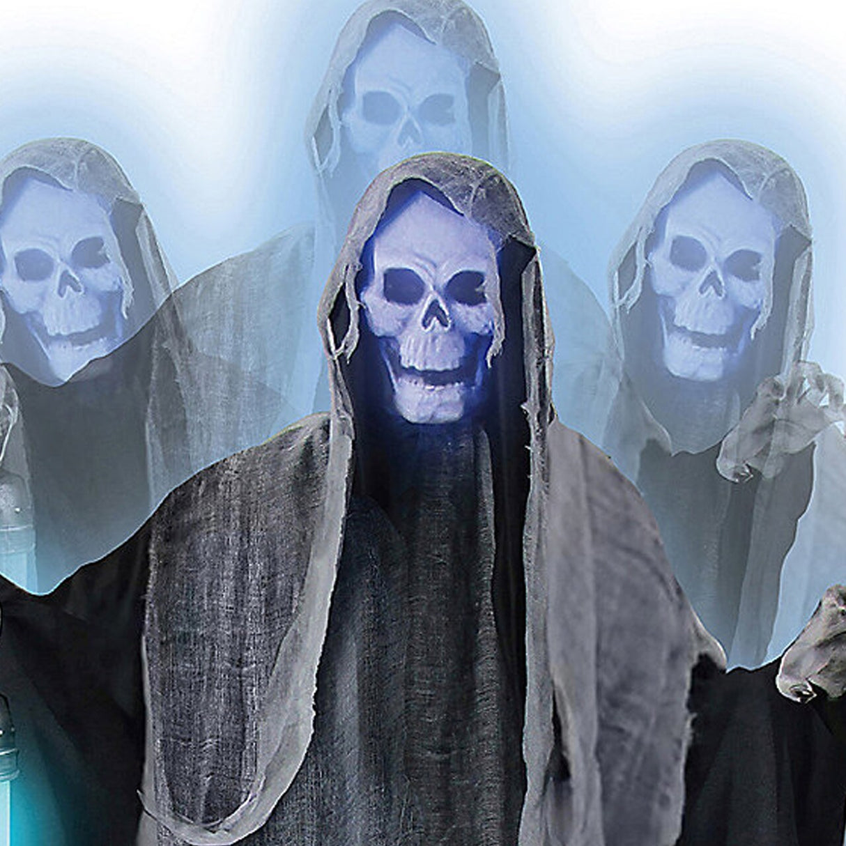 Animated Rising Ghost Reaper Halloween Decoration 69"