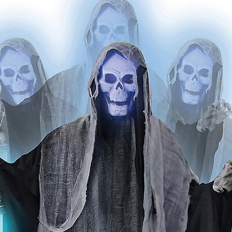Animated Rising Ghost Reaper Halloween Decoration 69"