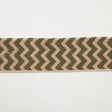 2.5" Olive Green Jute Chrevron Woven Trim