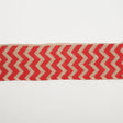 2.5" Red Jute Chrevron Woven Trim