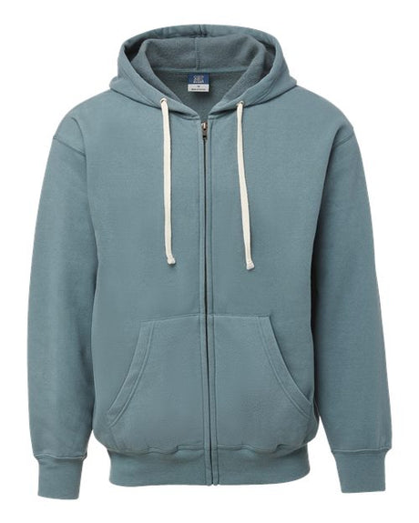 MV Sport Unisex Vintage Fleece Full-Zip Hooded Sweatshirt