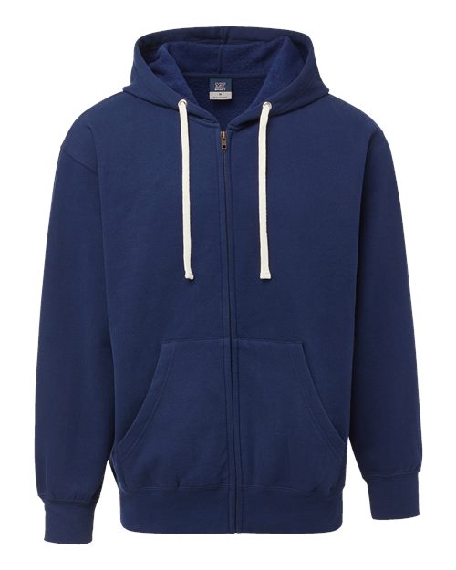 MV Sport Unisex Vintage Fleece Full-Zip Hooded Sweatshirt