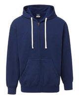 MV Sport Unisex Vintage Fleece Full-Zip Hooded Sweatshirt