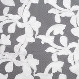White Ribbon Embroidered Netting