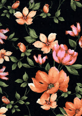 Swiss Dot Floral Woven Fabric