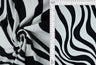 1 Yard 8X3 Yummy Rib Abstract Zebra Stretch Knit Fabric 58/60 Inches Wide