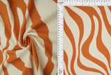 1 Yard 8X3 Yummy Rib Abstract Zebra Stretch Knit Fabric 58/60 Inches Wide