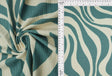 Abstract Zebra Ribbed Knit Fabric