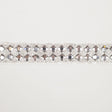 1" Silver "Iron On" Rhinestone Trim