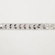 0.75" Silver "Iron On" Rhinestone Trim