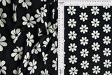 DTY Floral Print Fabric Polyester Spandex Stretch Knit Brushed 58/60 Inches