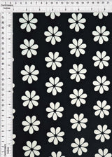1 Yard Floral DTY Brushed Knit Fabric Soft Stretch 58 Inches Wide